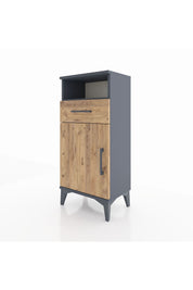 Arges Komodin 2 Raflı Tek Çekmeceli Tek Kapaklı 44x30x96 - S09M035V6A