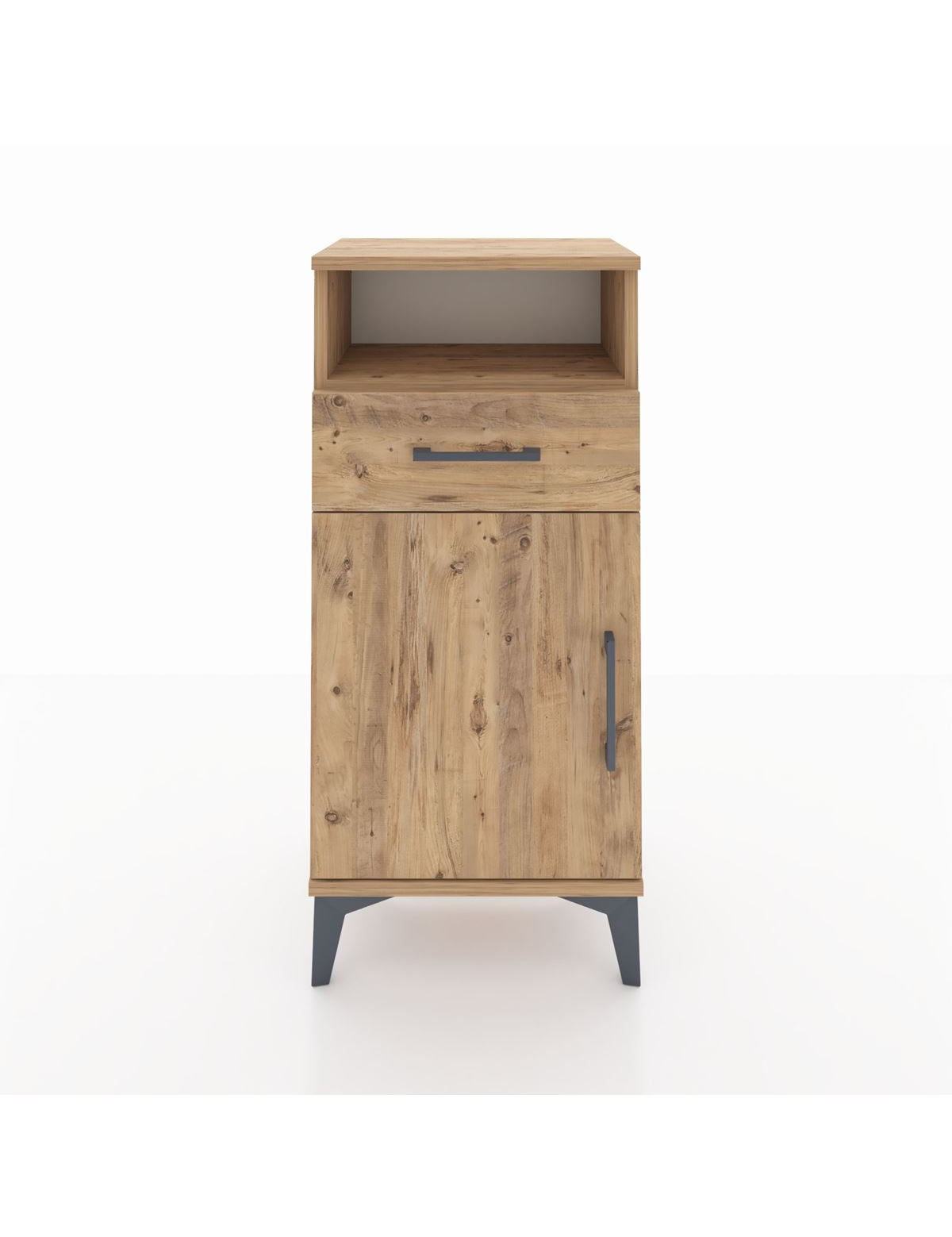 Arges Komodin 2 Raflı Tek Çekmeceli Tek Kapaklı 44x30x96 - S09M035V9A