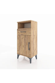 Arges Komodin 2 Raflı Tek Çekmeceli Tek Kapaklı 44x30x96 - S09M035V9A