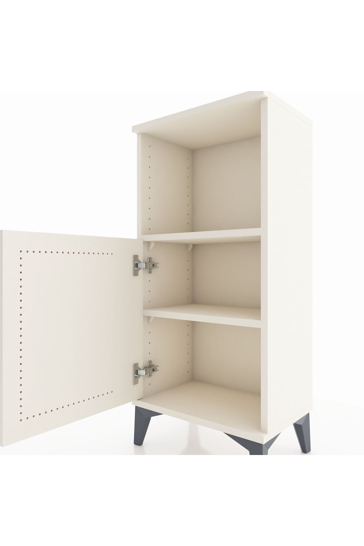 Arges Komodin 2 Raflı Tek Kapaklı 44x30x96 - S09M036V1A