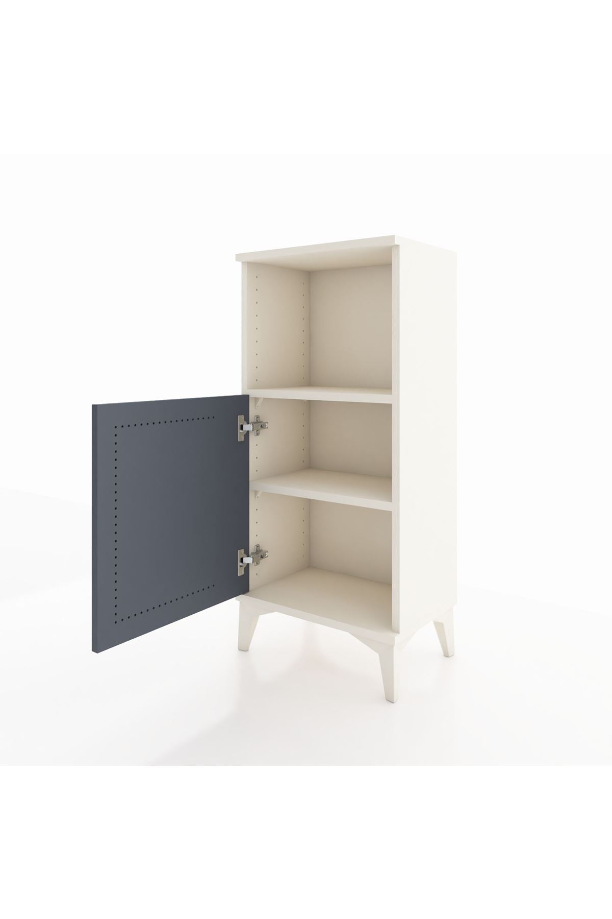 Arges Komodin 2 Raflı Tek Kapaklı 44x30x96 - S09M036V2A