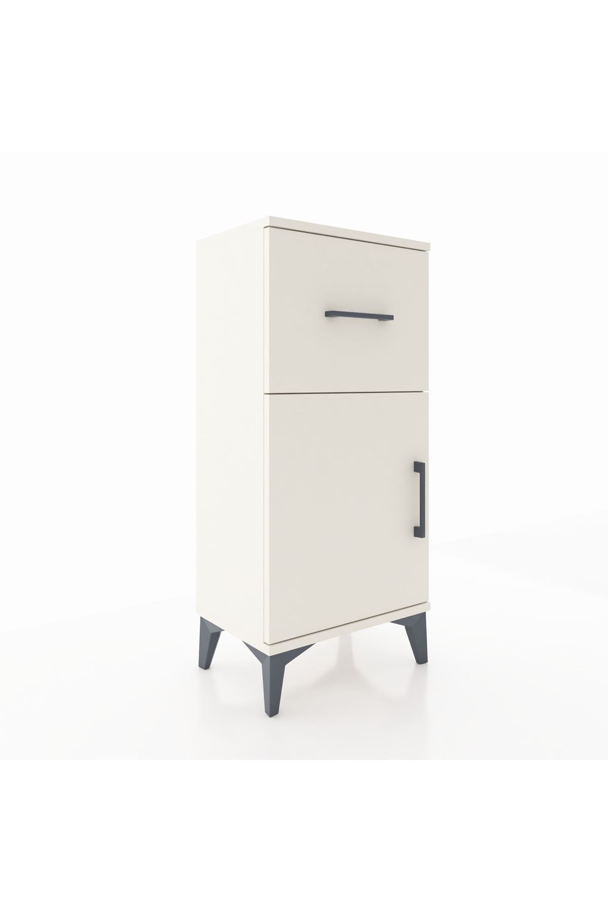 Arges Komodin Tek Raflı Tek Çekmeceli Tek Kapaklı 44x30x96 - S09M037V1A