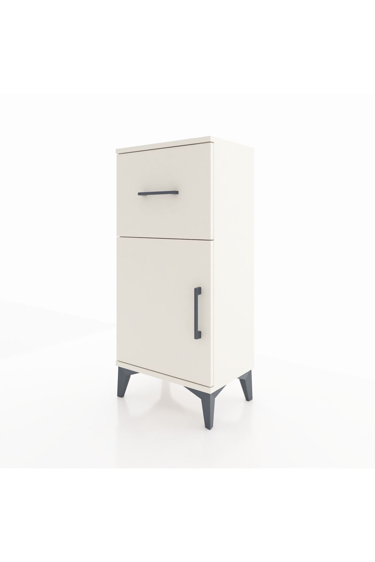 Arges Komodin Tek Raflı Tek Çekmeceli Tek Kapaklı 44x30x96 - S09M037V1A