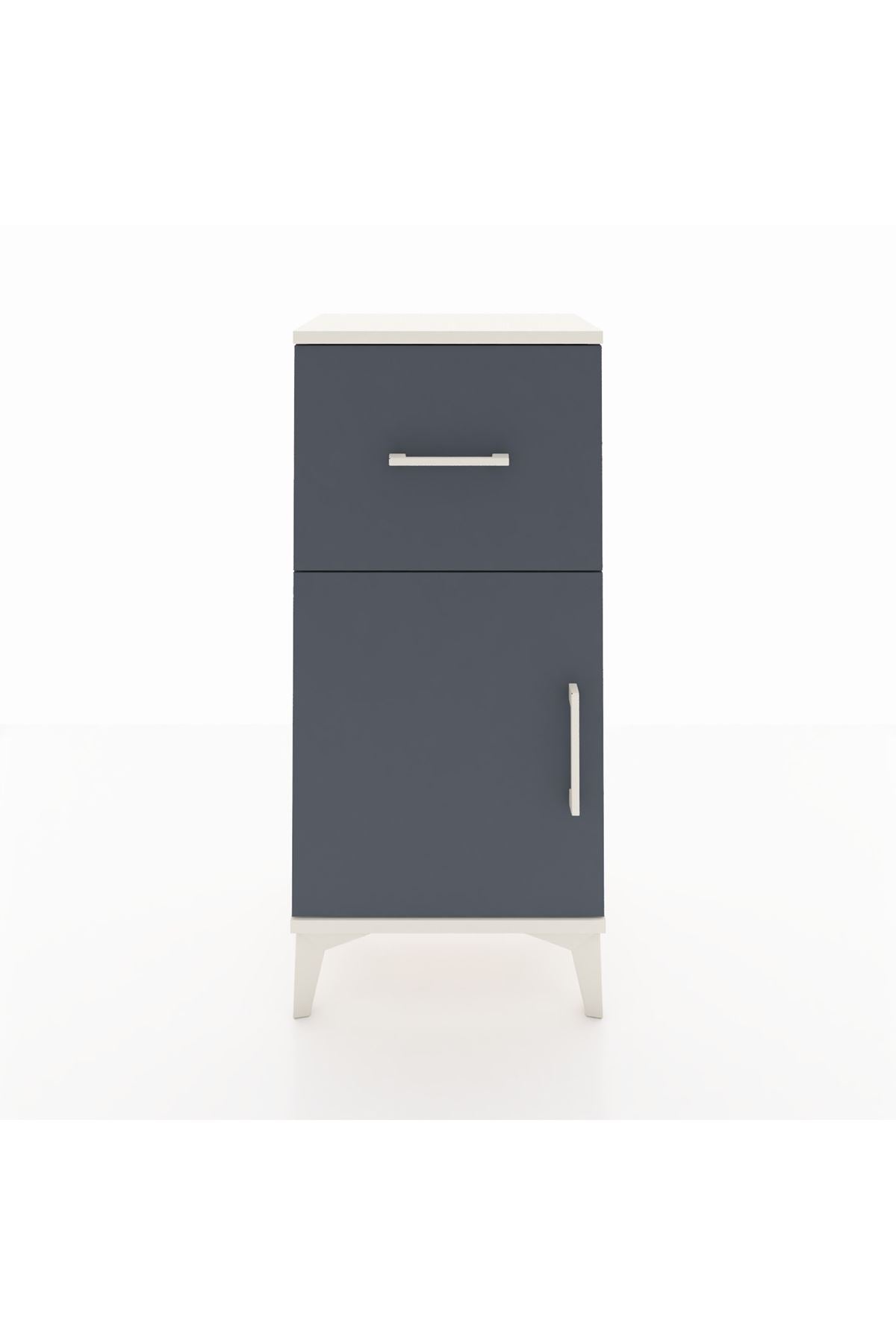 Arges Komodin Tek Raflı Tek Çekmeceli Tek Kapaklı 44x30x96 - S09M037V2A