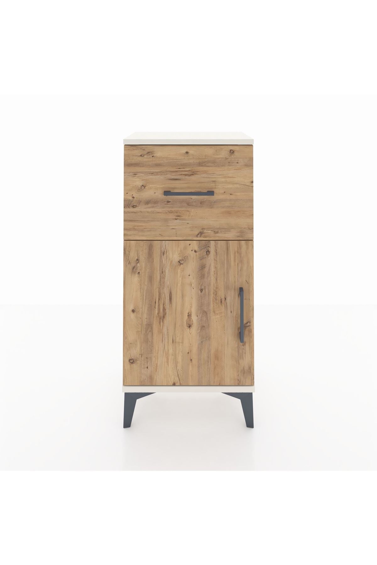 Arges Komodin Tek Raflı Tek Çekmeceli Tek Kapaklı 44x30x96 - S09M037V3A