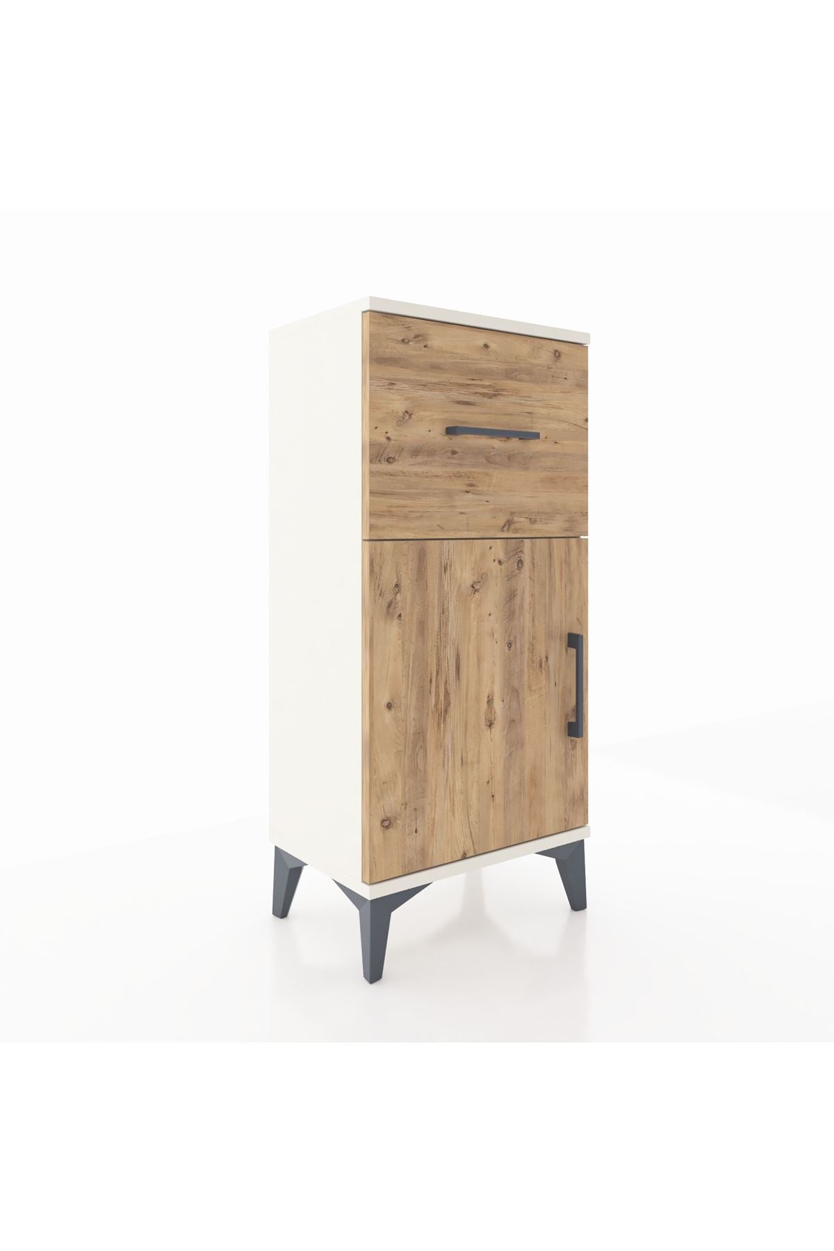 Arges Komodin Tek Raflı Tek Çekmeceli Tek Kapaklı 44x30x96 - S09M037V3A