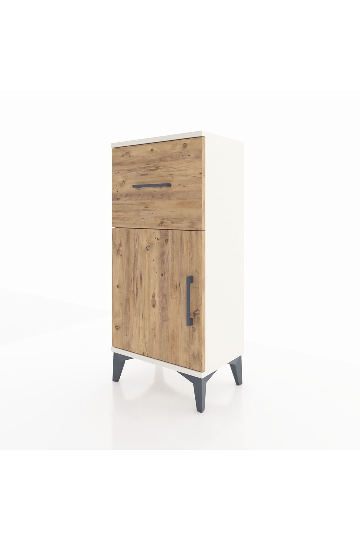 Arges Komodin Tek Raflı Tek Çekmeceli Tek Kapaklı 44x30x96 - S09M037V3A