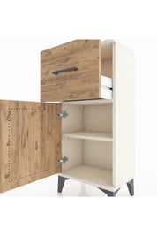 Arges Komodin Tek Raflı Tek Çekmeceli Tek Kapaklı 44x30x96 - S09M037V3A
