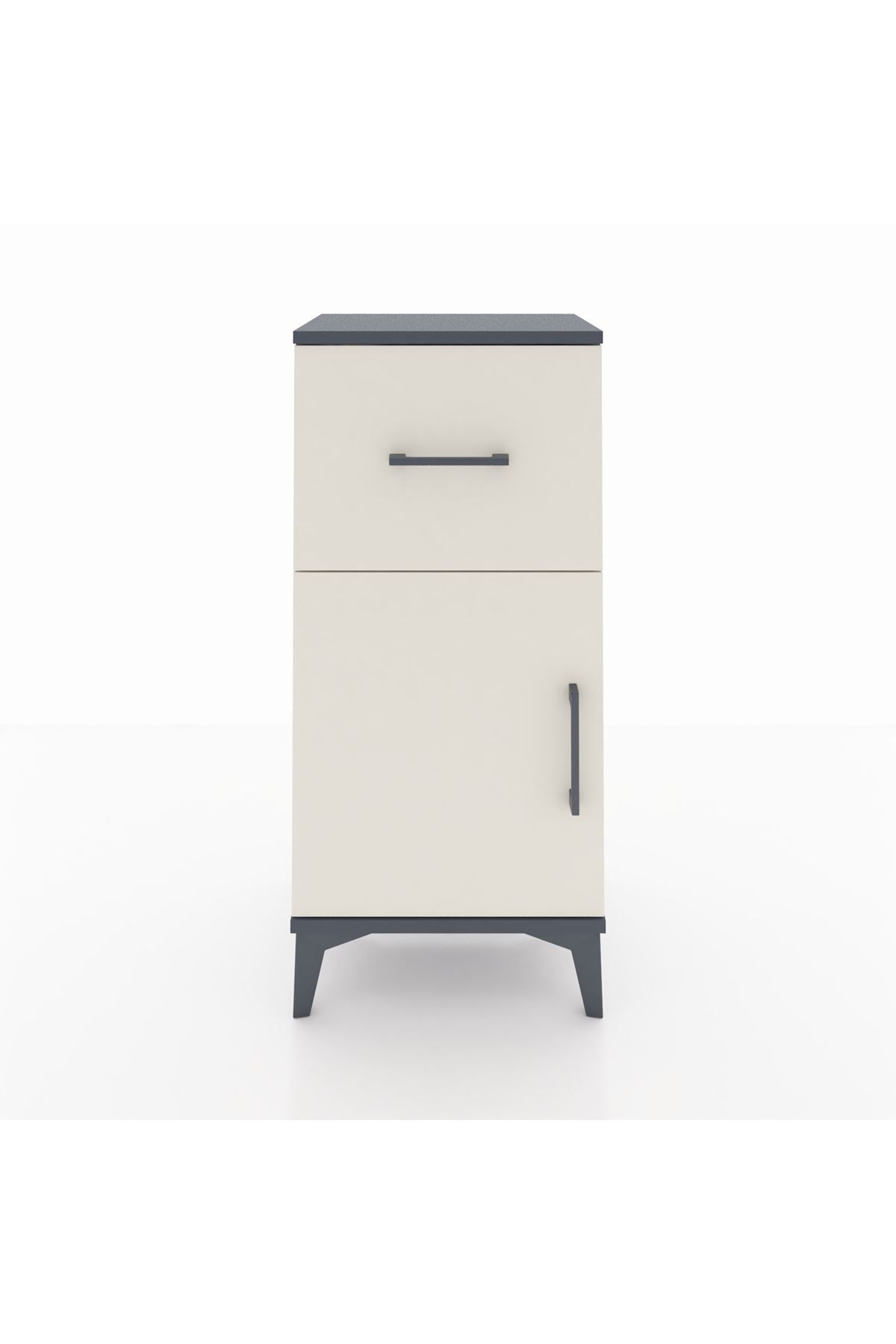 Arges Komodin Tek Raflı Tek Çekmeceli Tek Kapaklı 44x30x96 - S09M037V4A