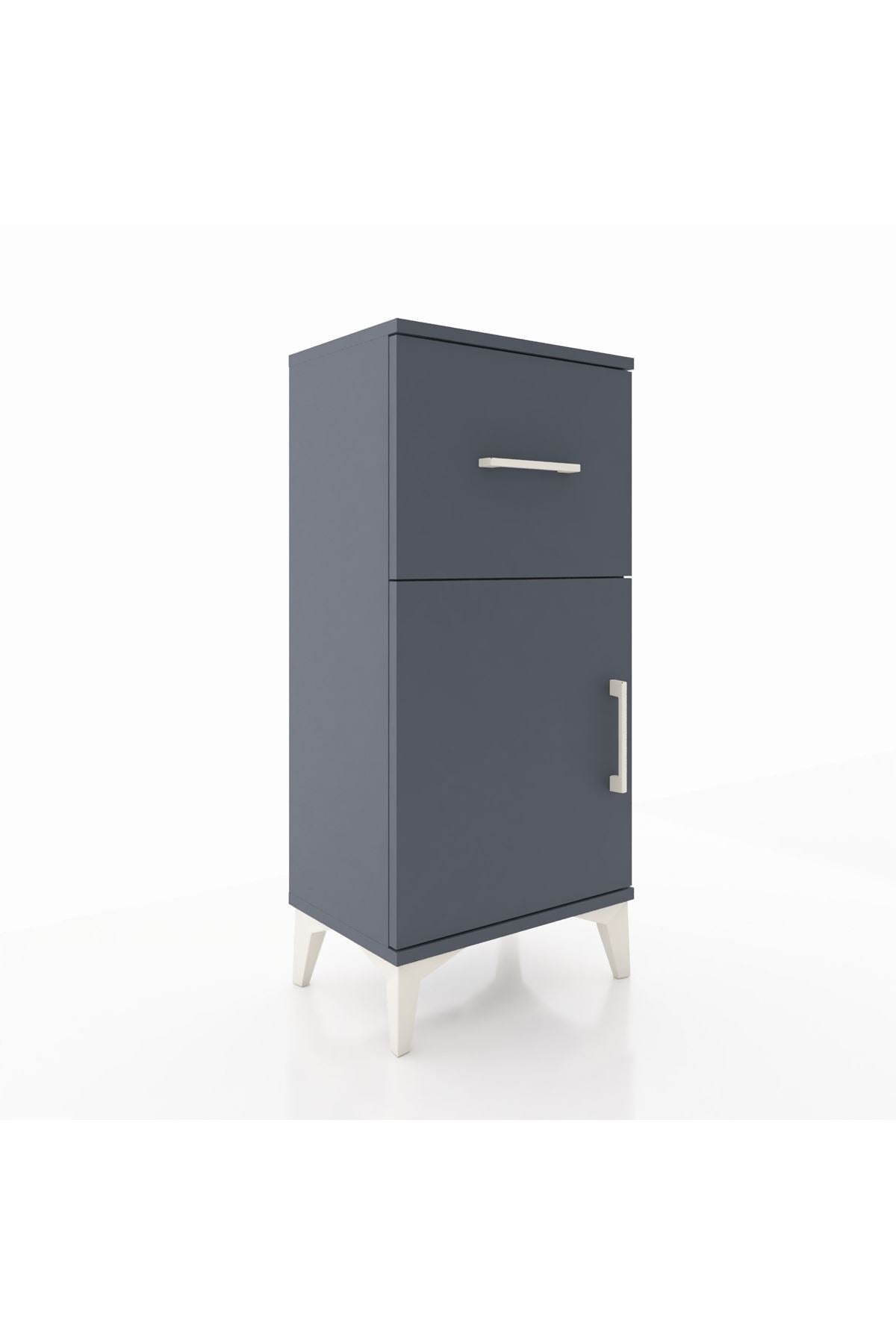 Arges Komodin Tek Raflı Tek Çekmeceli Tek Kapaklı 44x30x96 - S09M037V5A