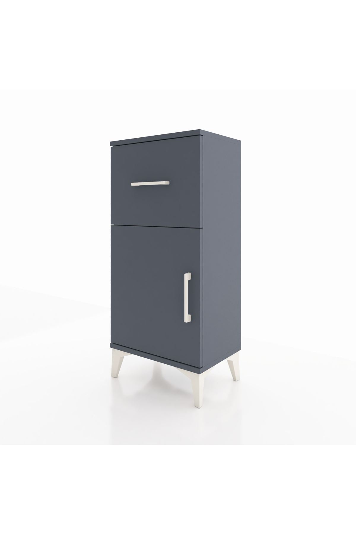 Arges Komodin Tek Raflı Tek Çekmeceli Tek Kapaklı 44x30x96 - S09M037V5A