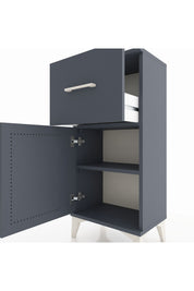 Arges Komodin Tek Raflı Tek Çekmeceli Tek Kapaklı 44x30x96 - S09M037V5A