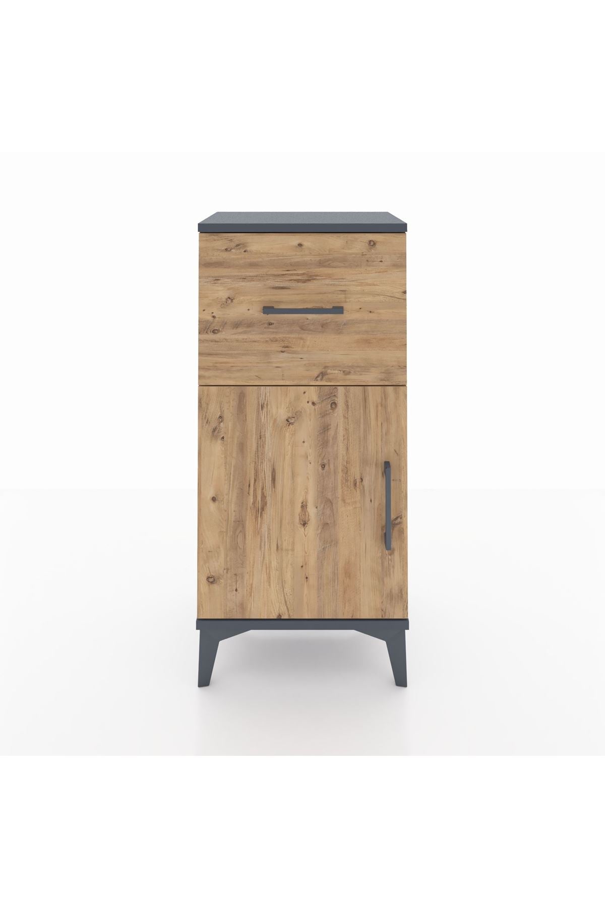 Arges Komodin Tek Raflı Tek Çekmeceli Tek Kapaklı 44x30x96 - S09M037V6A