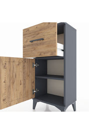 Arges Komodin Tek Raflı Tek Çekmeceli Tek Kapaklı 44x30x96 - S09M037V6A