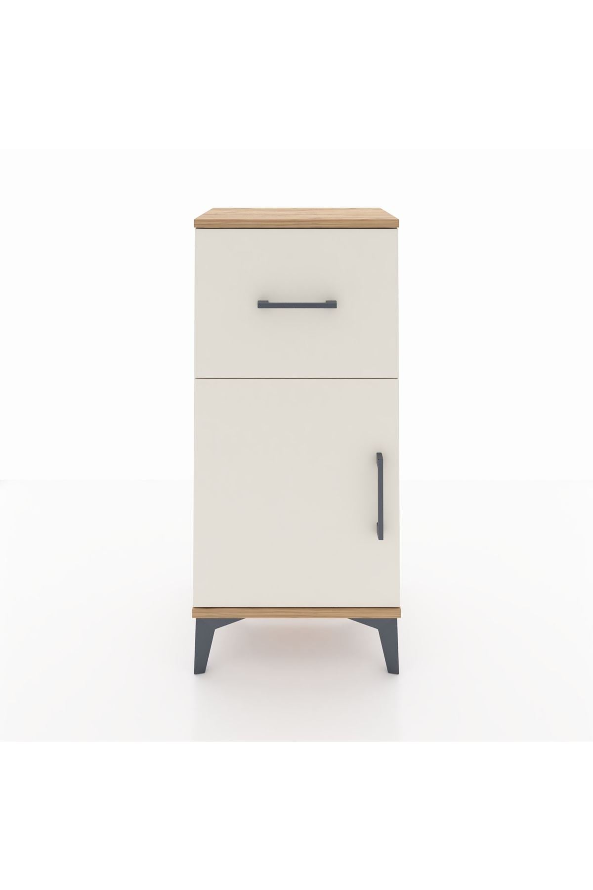 Arges Komodin Tek Raflı Tek Çekmeceli Tek Kapaklı 44x30x96 - S09M037V7A