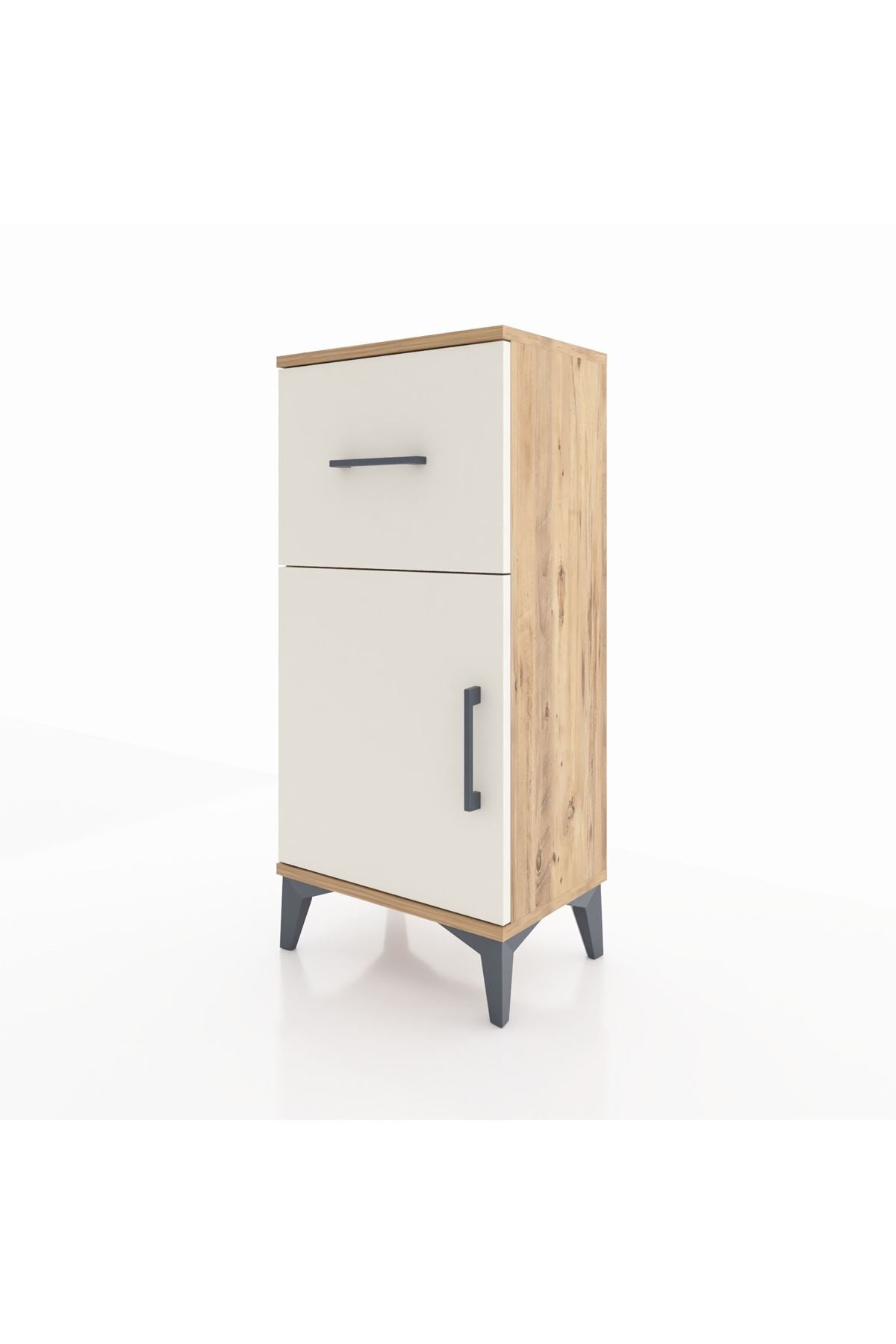 Arges Komodin Tek Raflı Tek Çekmeceli Tek Kapaklı 44x30x96 - S09M037V7A