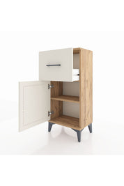 Arges Komodin Tek Raflı Tek Çekmeceli Tek Kapaklı 44x30x96 - S09M037V7A