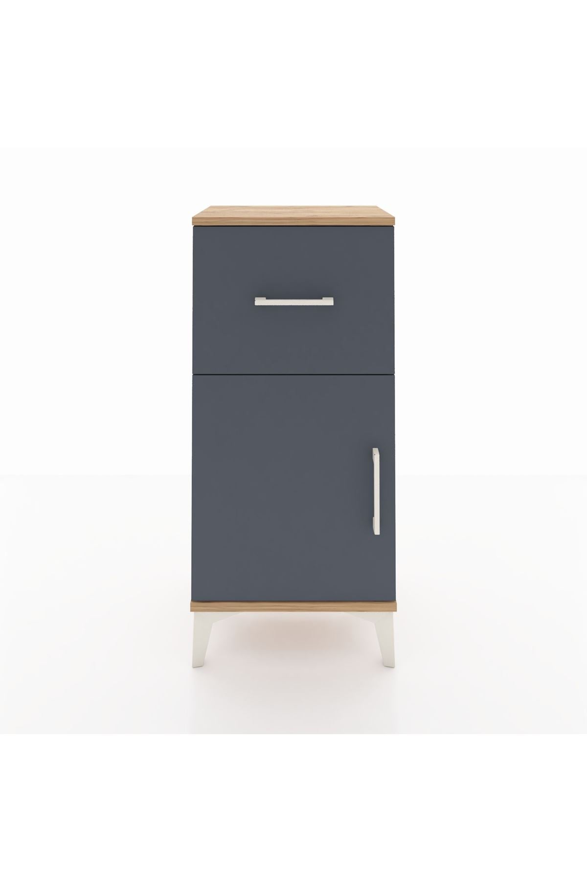 Arges Komodin Tek Raflı Tek Çekmeceli Tek Kapaklı 44x30x96 - S09M037V8A