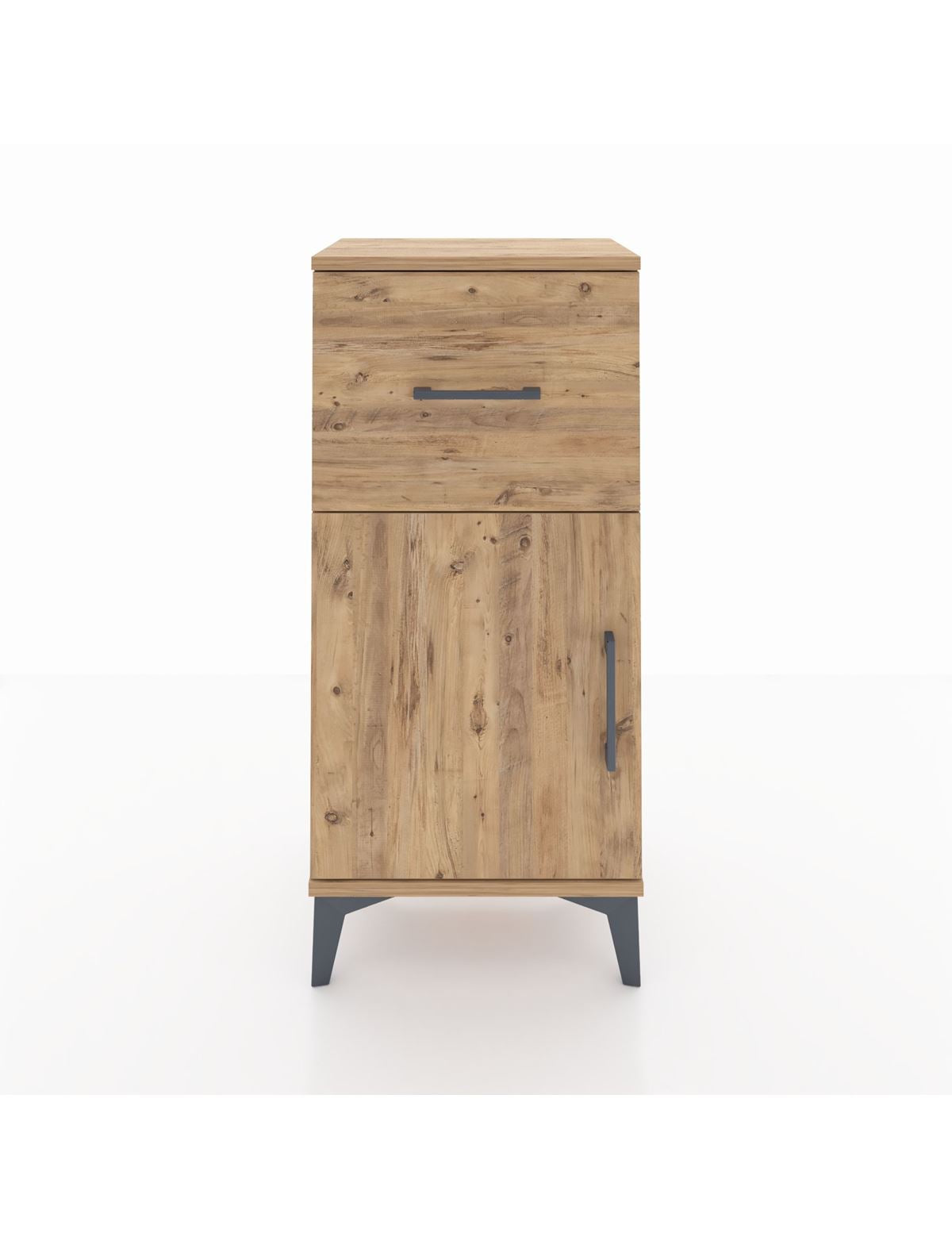 Arges Komodin Tek Raflı Tek Çekmeceli Tek Kapaklı 44x30x96 - S09M037V9A