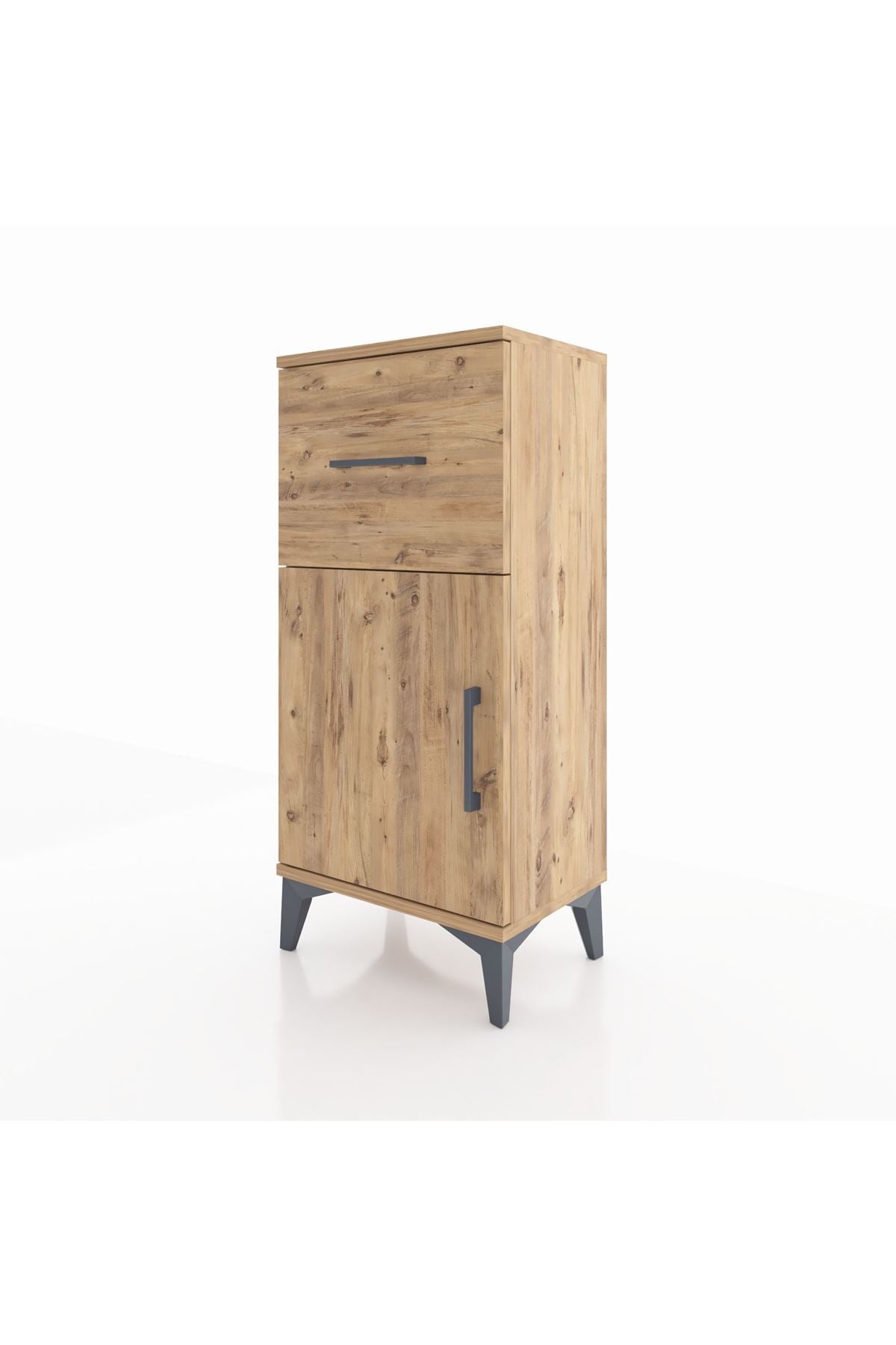 Arges Komodin Tek Raflı Tek Çekmeceli Tek Kapaklı 44x30x96 - S09M037V9A