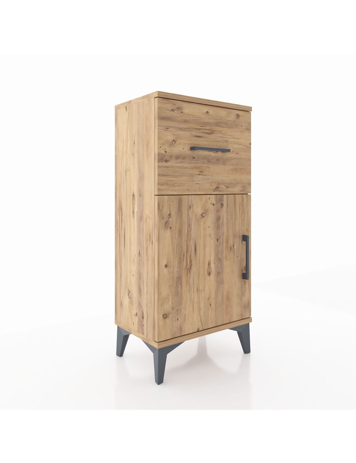 Arges Komodin Tek Raflı Tek Çekmeceli Tek Kapaklı 44x30x96 - S09M037V9A