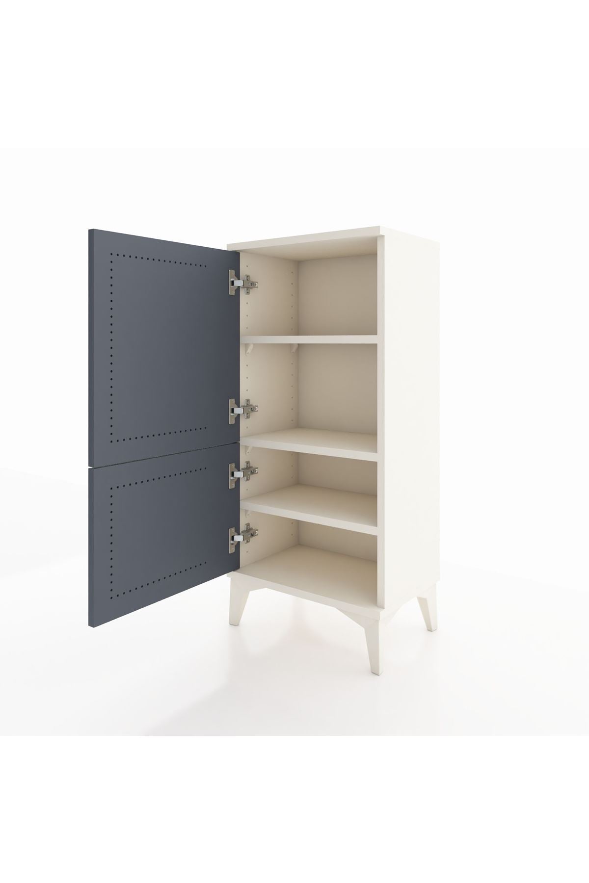Arges Komodin 3 Raflı 2 Kapaklı 44x30x96 - S09M039V2A