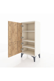Arges Komodin 3 Raflı 2 Kapaklı 44x30x96 - S09M039V3A