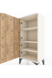 Arges Komodin 3 Raflı 2 Kapaklı 44x30x96 - S09M039V3A