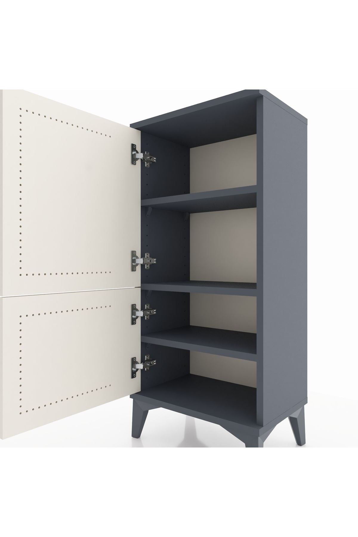 Arges Komodin 3 Raflı 2 Kapaklı 44x30x96 - S09M039V4A