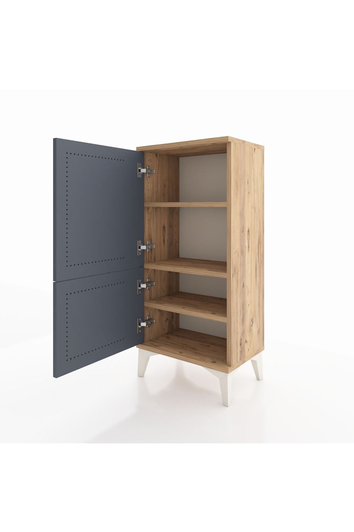 Arges Komodin 3 Raflı 2 Kapaklı 44x30x96 - S09M039V8A