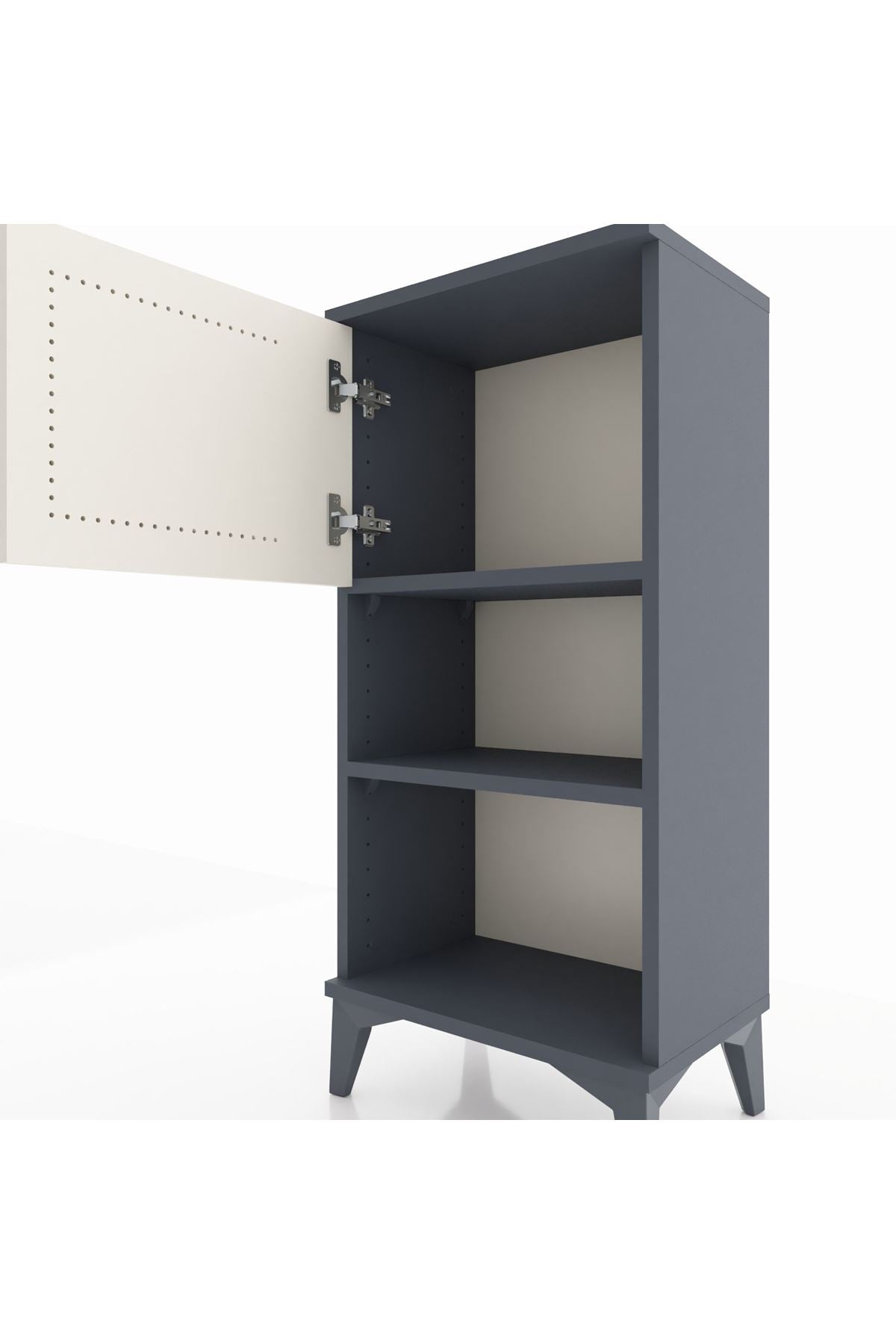 Arges Komodin 2 Raflı Tek Kapaklı 44x30x96 - S09M040V4A