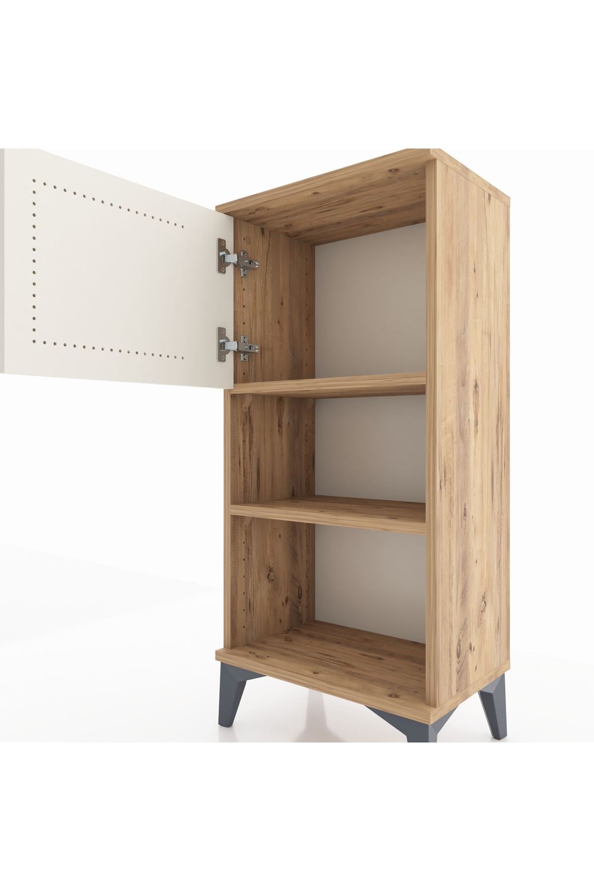 Arges Komodin 2 Raflı Tek Kapaklı 44x30x96 - S09M040V7A
