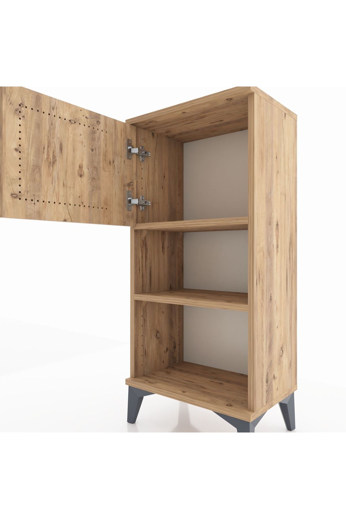 Arges Komodin 2 Raflı Tek Kapaklı 44x30x96 - S09M040V9A
