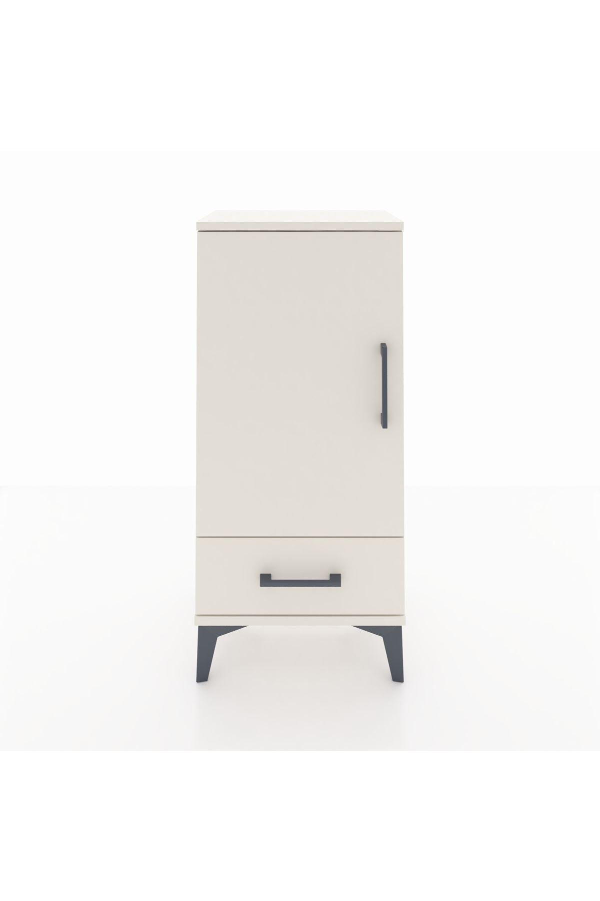 Arges Komodin 3 Raflı Tek Çekmeceli Tek Kapaklı 44x30x96 - S09M041V1A