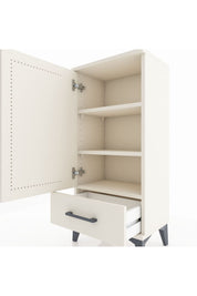 Arges Komodin 3 Raflı Tek Çekmeceli Tek Kapaklı 44x30x96 - S09M041V1A