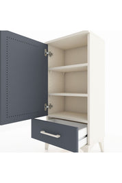 Arges Komodin 3 Raflı Tek Çekmeceli Tek Kapaklı 44x30x96 - S09M041V2A
