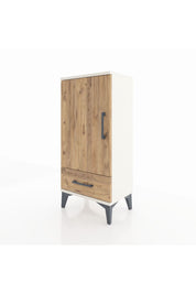 Arges Komodin 3 Raflı Tek Çekmeceli Tek Kapaklı 44x30x96 - S09M041V3A