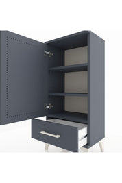 Arges Komodin 3 Raflı Tek Çekmeceli Tek Kapaklı 44x30x96 - S09M041V5A