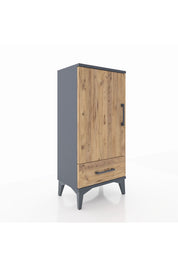 Arges Komodin 3 Raflı Tek Çekmeceli Tek Kapaklı 44x30x96 - S09M041V6A