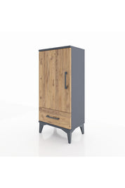 Arges Komodin 3 Raflı Tek Çekmeceli Tek Kapaklı 44x30x96 - S09M041V6A