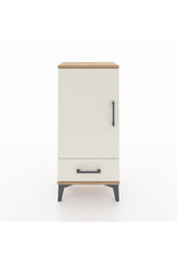 Arges Komodin 3 Raflı Tek Çekmeceli Tek Kapaklı 44x30x96