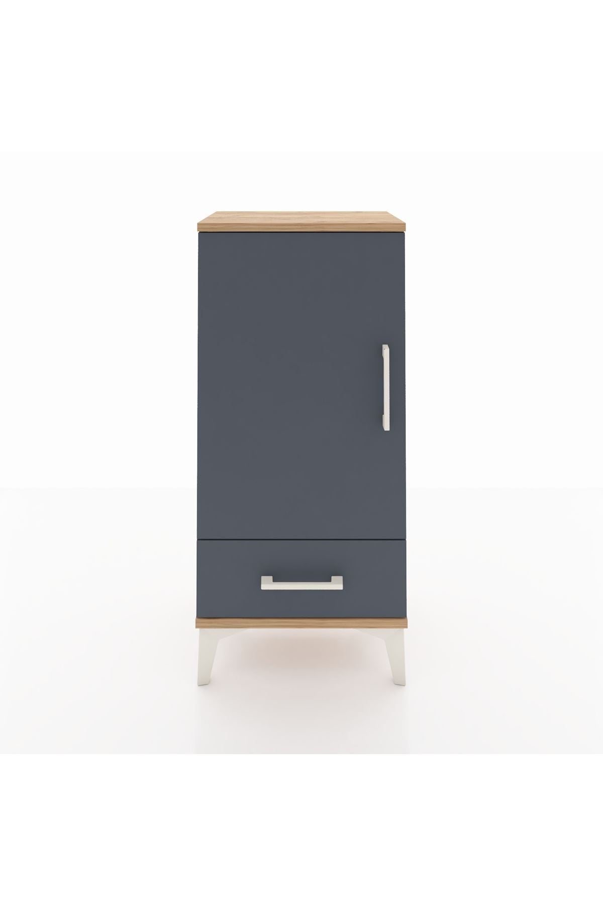 Arges Komodin 3 Raflı Tek Çekmeceli Tek Kapaklı 44x30x96 - S09M041V8A