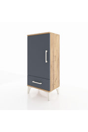 Arges Komodin 3 Raflı Tek Çekmeceli Tek Kapaklı 44x30x96 - S09M041V8A