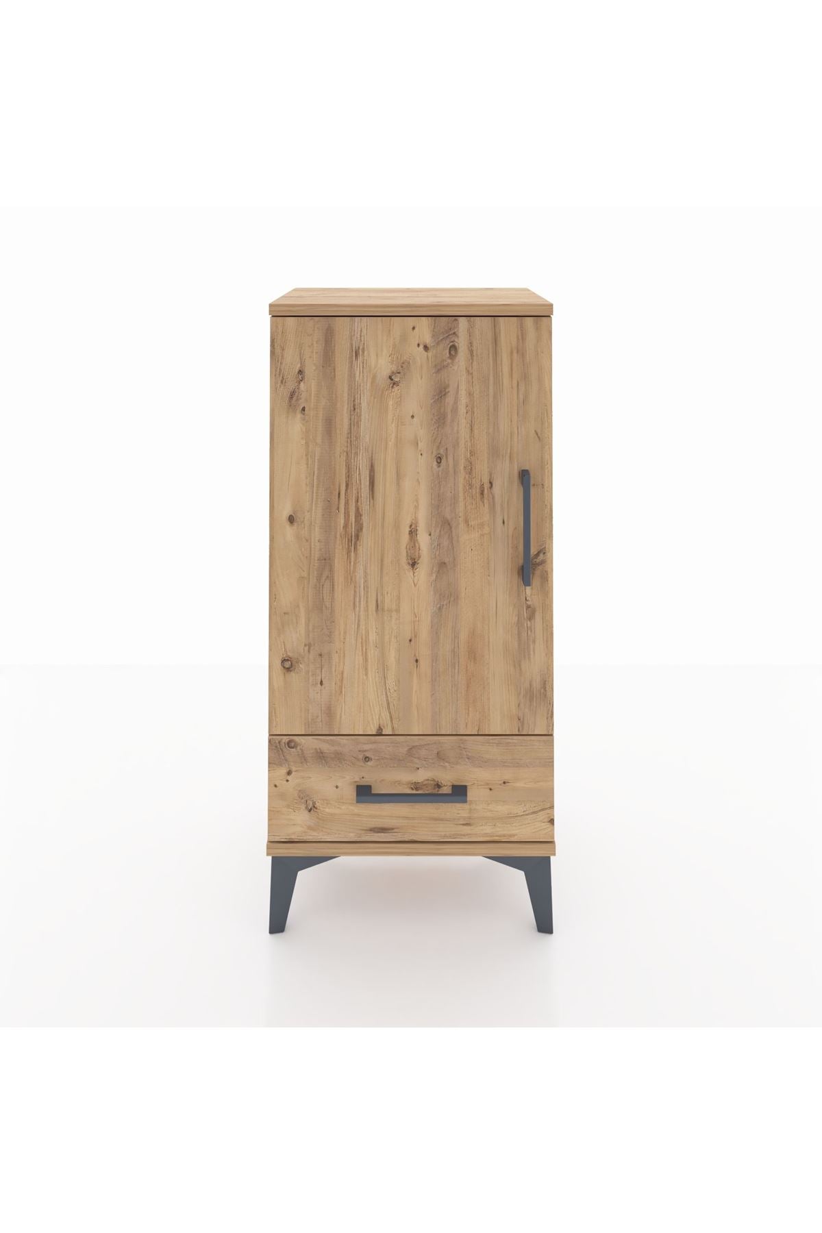 Arges Komodin 3 Raflı Tek Çekmeceli Tek Kapaklı 44x30x96 - S09M041V9A