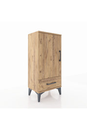 Arges Komodin 3 Raflı Tek Çekmeceli Tek Kapaklı 44x30x96 - S09M041V9A