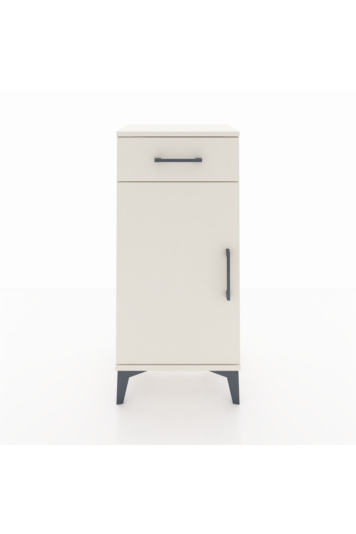 Arges Komodin 2 Raflı Tek Çekmeceli Tek Kapaklı 44x30x96 - S09M042V1A
