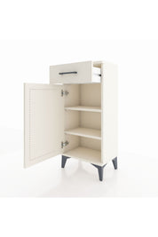 Arges Komodin 2 Raflı Tek Çekmeceli Tek Kapaklı 44x30x96 - S09M042V1A