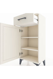 Arges Komodin 2 Raflı Tek Çekmeceli Tek Kapaklı 44x30x96 - S09M042V1A