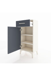 Arges Komodin 2 Raflı Tek Çekmeceli Tek Kapaklı 44x30x96 - S09M042V2A