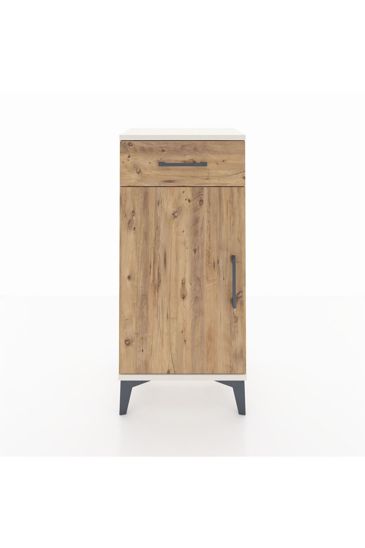 Arges Komodin 2 Raflı Tek Çekmeceli Tek Kapaklı 44x30x96 - S09M042V3A